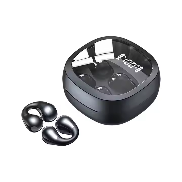 Sport Gaming Blue Tooth Air Condution JR01 TWS 5.3 Earbuds Touch Control True Wireless Headphones Auriculares Clip-on Earphones