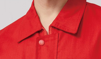 Combinaison de travail de sécurité haute visibilité, rouge, antistatique, durable, à manches longues, avec plusieurs poches