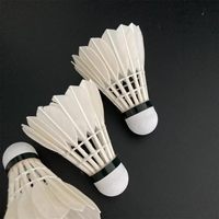 Volant de badminton professionnel T-3 en plumes d'oie, hybride 2 couches, liège léger, niveau tournoi, écologique, super sport