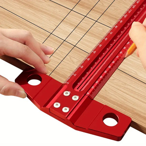 Độ chính xác Hợp kim nhôm t-cai trị đánh dấu đo Deluxe gạch chéo ra lỗ <span class=keywords><strong>scribing</strong></span> công cụ cho DIY chế biến gỗ dự án OEM ODM - Product Image 3