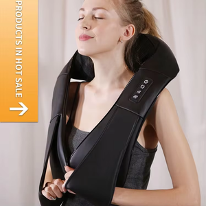 Shiatsu nek-, rug- en schoudermassager, elektrisch, diepe weefselmassage met verwarmende functie voor verlichting van spierpijn - Product Image 2