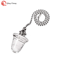 Nouveau Gland Conçu Avec Motif Givré À L'intérieur Du Verre Chaîne de Traction Pour Logement Lampe Chaîne De Traction/Exposition Lustre Installer