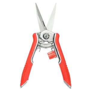 Tijeras de Podar Mini de 6 Pulgadas, Acero Inoxidable, Hoja Puntiaguda con Resorte y Bloqueo de Seguridad para Uso Floral y de Jardinería - Product Image 1
