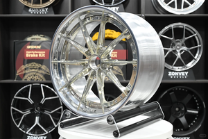 FSC-<span class=keywords><strong>54</strong></span> कस्टम 2 टुकड़ा जाली यात्री कार पहियों 5x12 0/5x112 19 इंच जमे हुए ग्लोड फेस व्हील - Product Image 2