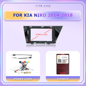 Cadre de voiture audio de 9 pouces pour <span class=keywords><strong>KIA</strong></span> <span class=keywords><strong>NIRO</strong></span> 2014-2018 UV <span class=keywords><strong>noir</strong></span> Android Audio écran stéréo Auto réparation Interface support panneau fixe - Product Image 4