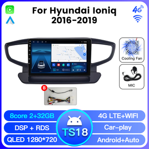 Navifly shenzhen autoradio de navigation 6 + 128G <span class=keywords><strong>android</strong></span> 12 <span class=keywords><strong>auto</strong></span> pour Hyundai <span class=keywords><strong>Ioniq</strong></span> 2016-2019 tv <span class=keywords><strong>android</strong></span> tactile IPS écran - Product Image 2