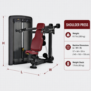Machine de musculation commerciale à pression d'épaule avec pile de poids à broches pour la musculation, équipement de fitness pour fabricants de salles de sport professionnelles - Product Image 2