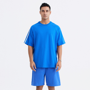 Camiseta de Algodón 100% Tejido con Serigrafía Personalizada, de Alta Calidad, Estilo Urbano, Lisa, para Hombre, de Gran Gramaje, Oversize, Anti-Pilling - Product Image 3