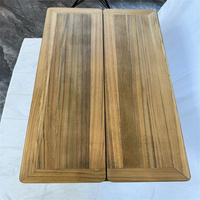 Table pliante en teck pour bateau, plateau rectangulaire uni 660/330x650, 960/480x890mm, 26/13x25.6, 18.9/37.8x35 pouces, pour yacht marin et camping-car