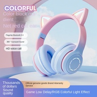 Auriculares Over-Ear para eSports BT035 con Luz Degradada, Orejas de Gato, Principio de Vocalismo Dinámico JL para Venta al por Mayor