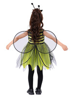 Costume de petite abeille Ladybird pour filles avec bandeau et ailes, robe tutu pour enfants, déguisement animal pour le carnaval et la fête d'Halloween