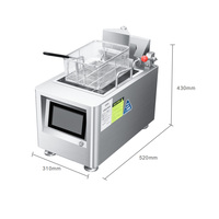 SEMIKRON Équipement de cuisine commerciale de table-Friteuse électrique pour hot-dogs au poulet et au maïs-Levage automatique du panier à bas prix