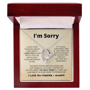 Collier Pendentif Cœur Argenté Personnalisable avec Carte Texte – Cadeau Classique en Cuivre pour l'Excuse, la Réconciliation et les Relations, Idéal pour les Partenaires - Product Image 3