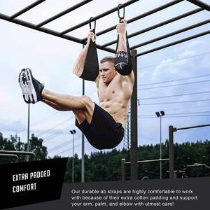 Wellshow treo <span class=keywords><strong>AB</strong></span> Dây đai cho kéo lên thanh cơ bụng xây dựng Rip kháng và đệm cánh tay hỗ trợ cho <span class=keywords><strong>AB</strong></span> tập luyện - Product Image 6