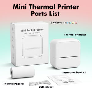 <span class=keywords><strong>Imprimante</strong></span> Thermique Mini Abordable : Appareil de Poche Pratique pour Impression <span class=keywords><strong>Photo</strong></span>, Étiquettes et Reçus, Personnalisé pour les Passionnés de Voyage - Product Image 6