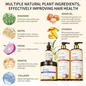 Champú para el Crecimiento del Cabello Sin Sulfatos, Halal, Orgánico, Cuidado del Cuero Cabelludo, Nutritivo, Fortalecedor, Anticaída, Champú de Cebolla para Engrosar el Cabello - Product Image 3