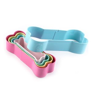 5 pezzi di natale e <span class=keywords><strong>Halloween</strong></span> cane osso Cookie Cutter Set di metallo per torte per fondente decorazione frutta a forma di taglierina - Product Image 1