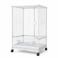 Cage à oiseaux de qualité supérieure en métal, petite à moyenne taille, facile à nettoyer, avec plateau de style tiroir, bien ventilée, pour la vente en gros.
