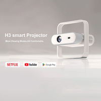 Proyector LCD 3Air con Enfoque Automático y Corrección Keystone, WiFi, Bluetooth, Resolución Nativa 1080P, Portátil, para Exteriores, Compatible con HDMI, USB, AV y Teléfono