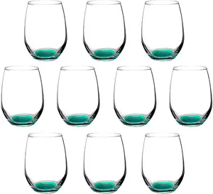 Spraykleur Unieke Glazen Wijnkleurbril Modern Stemloos Kwik Rode Wijnglas Steelloos Wijnglas