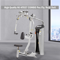 Machine combinée professionnelle Elite Pec Fly et Delt Dorsal à charge par plaques pour centre de fitness