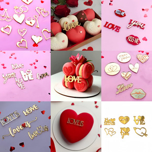 Decoraciones acrílicas para pasteles con diseño de miel y dulzura, en forma de corazón para el Día de San Valentín, estilo Instagram. - Product Image 5