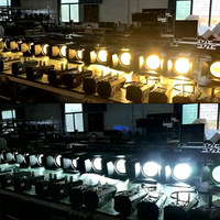 Projecteur LED COB 200W avec volets coupe-flux, blanc chaud et froid/RGBW 6-en-1, éclairage stroboscopique pour église, mariage, théâtre