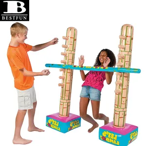 Kit de <span class=keywords><strong>Limbo</strong></span> Inflable Resistente de PVC para Niños, Juego de <span class=keywords><strong>Limbo</strong></span> Inflable, Juguetes de Juego de <span class=keywords><strong>Limbo</strong></span> para Niños para Fiestas en la Playa - Product Image 1
