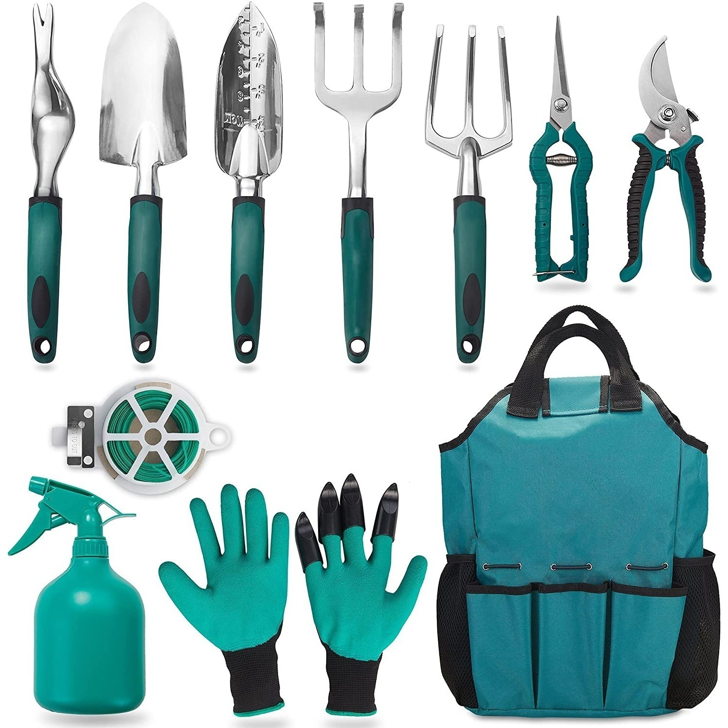 Ensemble 11 pièces vert foncé