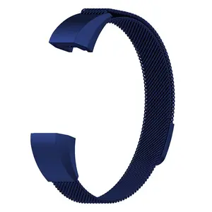 For Smartwatch Fit bit Ace Watch Band Stainless steel metal strap Magnetic Mesh Milanese Loop bracelet