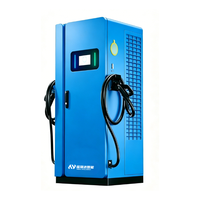 Chargeur rapide DC pour véhicules électriques 160 kW GB/T à double borne, sur pied, pour usage commercial en parking