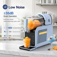 Machine à slush 2 en 1, machine à slush et à glace molle pour usage domestique et petites entreprises, CE&CB, machine à boissons glacées automatique 1,8 L