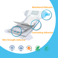 Colle adhésive thermofusible jetable de matière première d'hygiène de fabrication de HMAs pour l'absorbant de noyau de couches et de serviettes hygiéniques