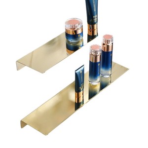 Étagère murale en acier inoxydable 2232, finition or 304, support de rangement pour salle de bain, panneau unique, sans perçage, capacité 10-15 kg - Product Image 5