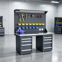 Banc de travail antistatique ESD pour l'assemblage électronique en laboratoire, en acier laminé à froid, capacité de charge de 1000 kg, personnalisable OEM, garantie 3 ans