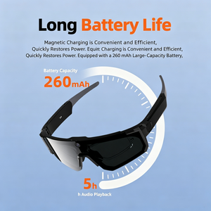 Occhiali da Sole Sportivi Intelligenti Multifunzione M14 con Fotocamera, Riconoscimento Oggetti AI, Lenti PC Anti-UV e Audio Open-Ear - Product Image 6
