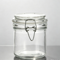 Bocaux en verre hermétiques à fermeture rapide pour le stockage des céréales et des légumes, vente en gros.