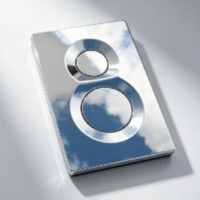 Panel Tombol Siram Toilet Stainless Steel dengan Desain Minimalis Modern dan Pelapisan PVD Putih/Hitam