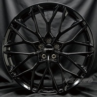 Rines Monobloque Negros Brillantes de 1 Pieza 5*120 5*112, Forjados a Medida para BMW M3 M4 M5 M8 Benz C63 E63 S63 Audi RS6 RS7 RS5