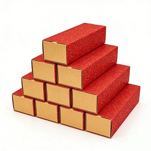 Luxury <b>Red</b> Gift <b>Box</b> with Compartments High-end Packaging Eco-friendly Affordable and Practical Drawer <b>Box</b> - Product Image 2