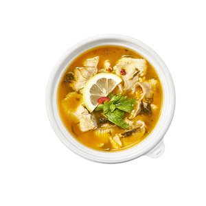 Récipient à emporter pour <span class=keywords><strong>restaurant</strong></span>, boîte jetable pour micro-ondes, bol à soupe de riz en plastique PP rond à 2 couches, plateau intérieur - Product Image 2