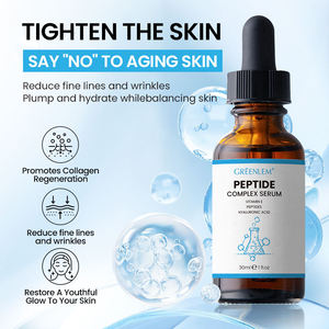 Fabricante Mayorista de Marca Privada GREENLEM, Suero Complejo de Péptidos, Vitamina E, Ácido Hialurónico, Antiarrugas, Reafirmante, 30 ml - Product Image 4