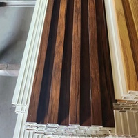 Excellente qualité Grain de bois Pvc Wpc Panneau mural Wpc Panneau mural plat