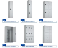 Armoire de rangement en acier à 6 portes, armoire métallique pour salle de sport, école, vestiaire du personnel