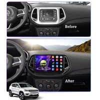 Unit Kepala Android untuk Jeep Compass 2 MP 2016-2018 Mobil Radio GPS Navigasi Carplay Video 4G
