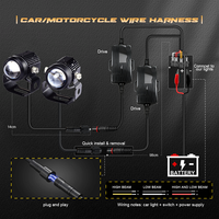 Phare de moto LED Senlo M1 Mini 30W 3000 LM, double couleur, étanche IP68, projecteur laser UTV, nouveaux projecteurs