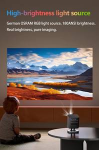 Proyector Ultra Portátil de Bolsillo Android 9, 180 ANSI, Bluetooth 5, WiFi 6, 2G, Compatible con 4K, Batería Integrada, DLP <span class=keywords><strong>Link</strong></span> 3D, Enchufe Estadounidense - Product Image 3