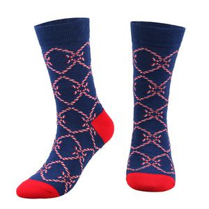 Chaussettes de Noël <span class=keywords><strong>fantaisie</strong></span> en coton tricoté jacquard de grande taille Vente en gros Chaussettes de nouvel an pour hommes - Product Image 5