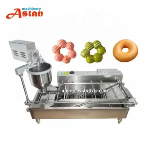 Mesin penggorengan dalam minyak pembuat donat toilet/penggorengan pembuat donat jenis conveyor