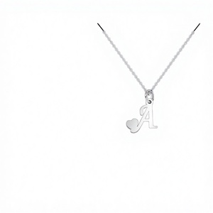Nuova Collana da Donna 2026 in Acciaio Inossidabile con Ciondolo a Catena Bambù e Iniziale Lettera A - <span class=keywords><strong>Regalo</strong></span> Sportivo di Amicizia <span class=keywords><strong>per</strong></span> <span class=keywords><strong>Figlia</strong></span> e Famiglia - Product Image 5